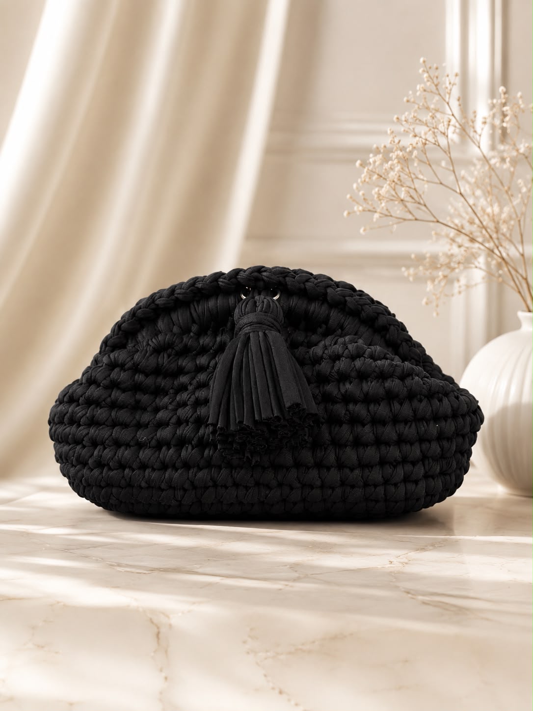 Borsa Artigianale Clutch PomPon